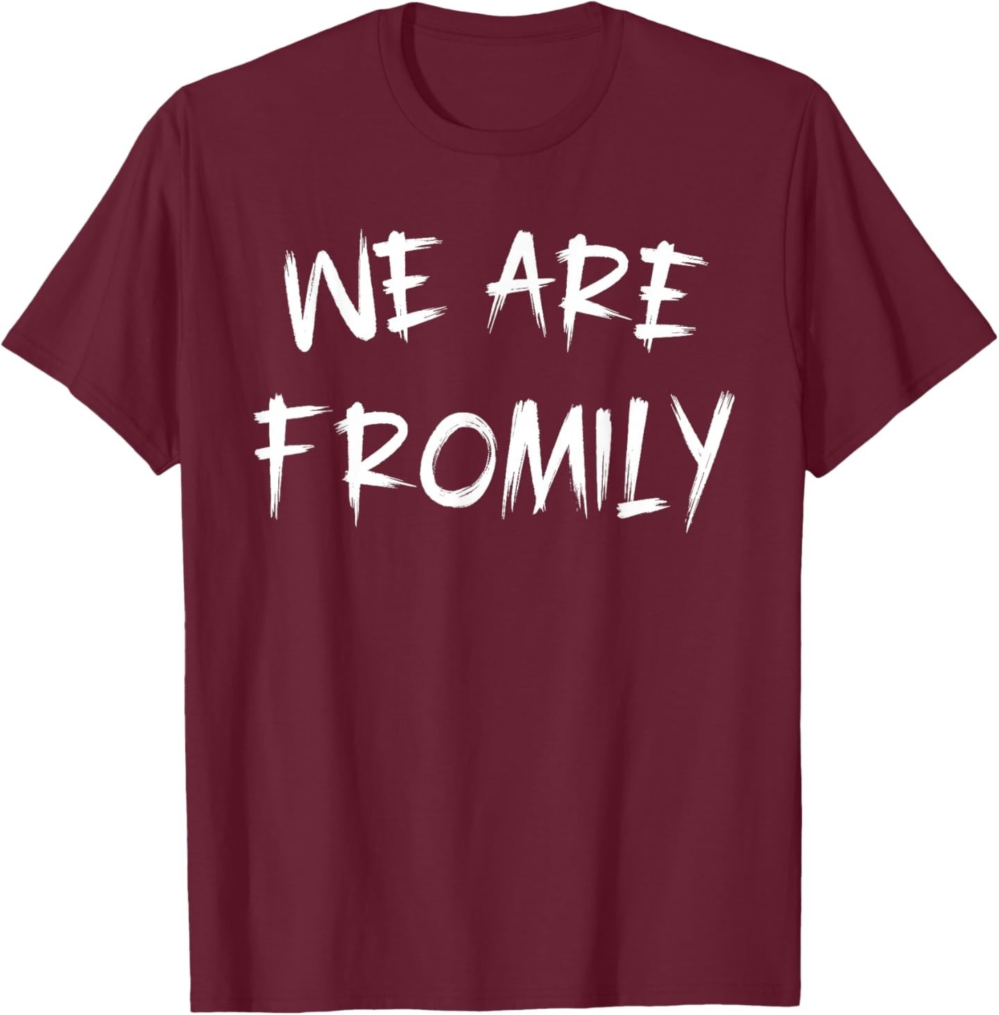 We are Fromily Friends Like Family Retro Brush Stroke T-Shirt gallery