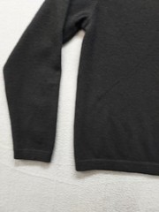 Metropolitan View Men Shirt M Black 100% Cashmere Henley Long Sleeve Relaxed Fit
