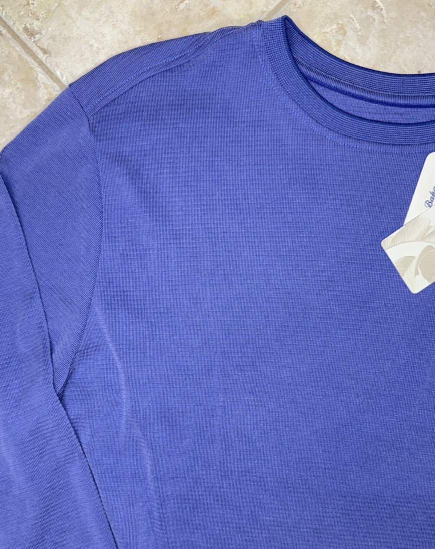 Tommy Bahama Coastal Crest Tee Crew Neck L/S Mens 2XLB UPF 30 Ultramarine NWT gallery