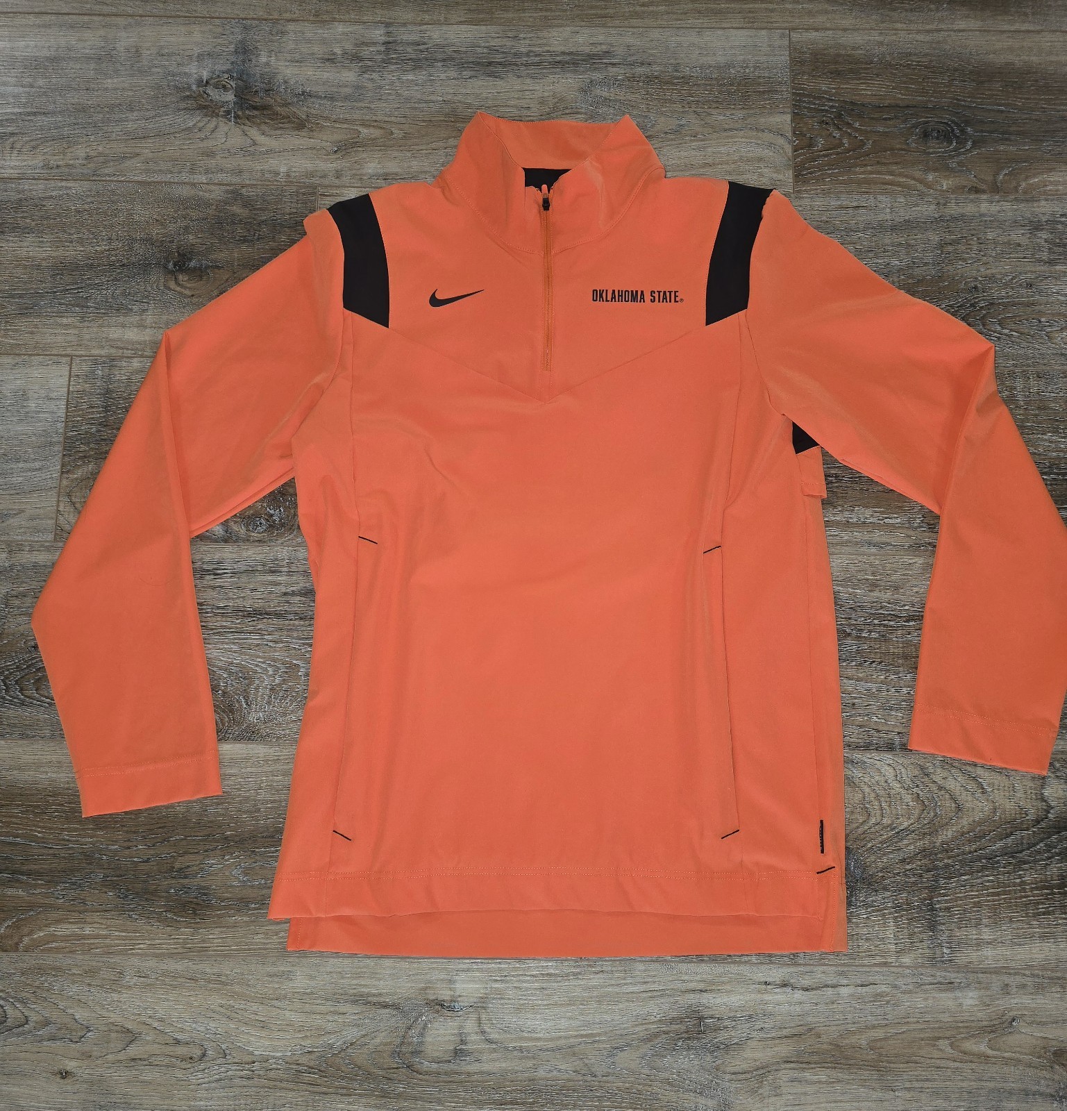 Oklahoma State Cowboys OSU Nike Jacket Mens S Coaches 1/4 Zip On Field Windbreak gallery