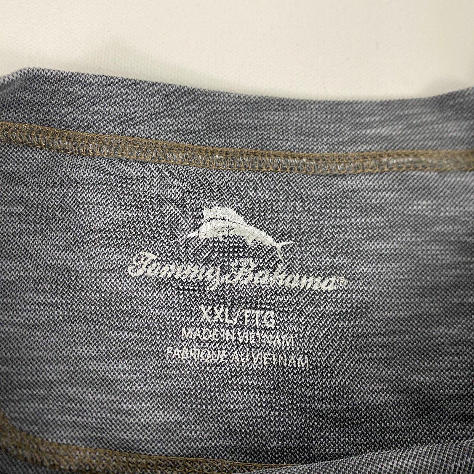 Tommy Bahama Shirt Mens 2XL Gray Blue Tencel Blend Short Sleeve Casual gallery