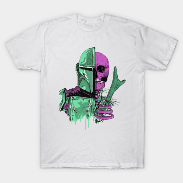 The Mandalorian T-Shirt Star Wars Bounty Hunter Graphic Tee Sci-Fi Movie Shirt gallery