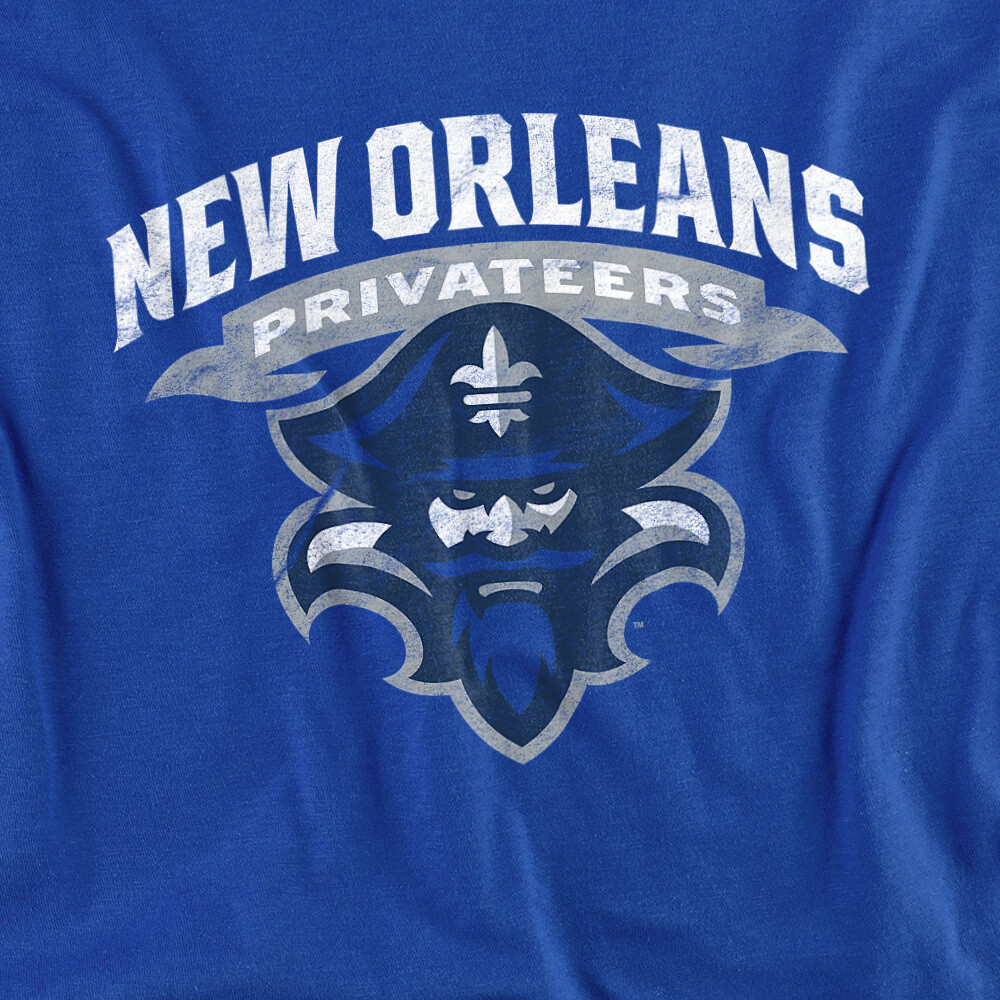 The University of New Orleans Adult T-Shirt Primary Logo, Royal Blue, S-5XL gallery