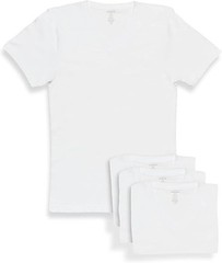 Van Heusen® Men’s 4 Pack Soft Cotton Tag Free CLASSIC V- Neck TEES