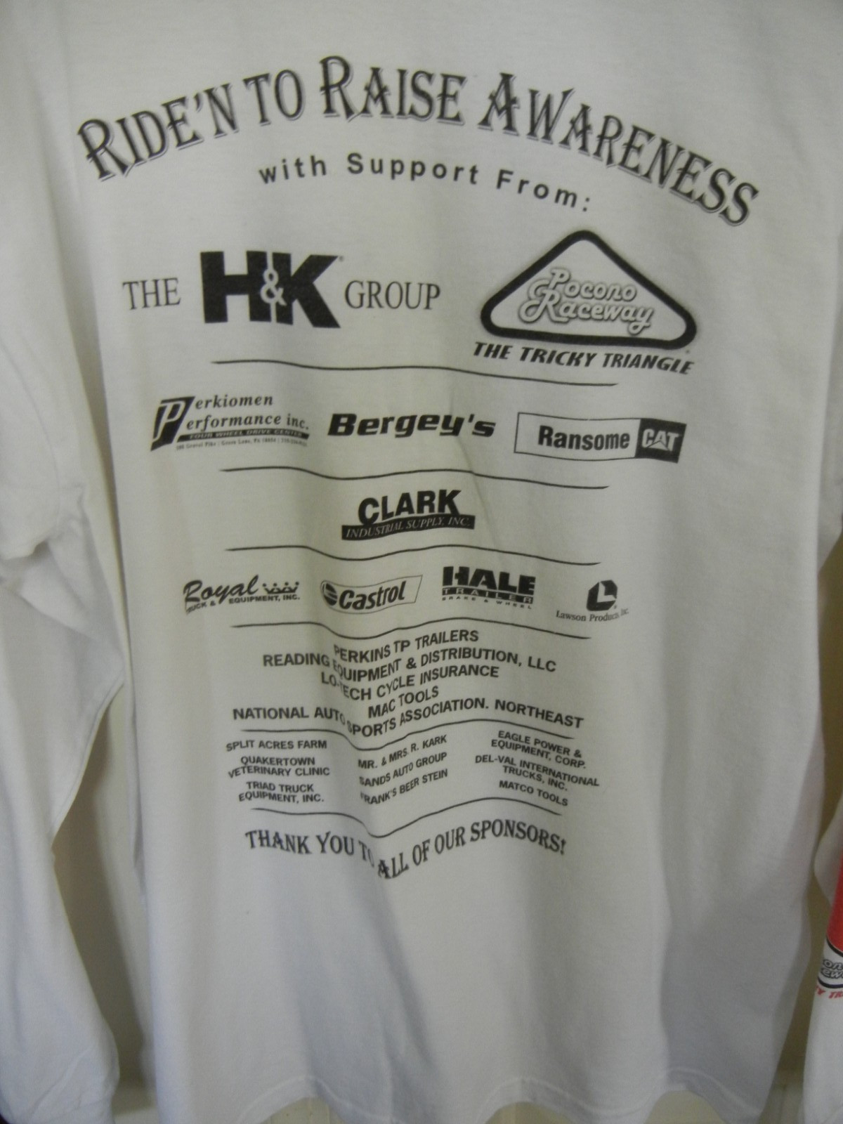 XL Long Sleeve T- Shirt/ Motorcycle Rock & Roll Ride For Spina Bifida & Autism gallery