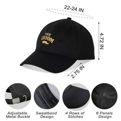 Party Gifts & Beyond Groomsman Baseball Hat 7 Packs Groomsmen Gifts Trucker H…