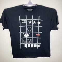 Locked & Loaded Hustle Mens Short Sleeve Black T Shirt 2XL