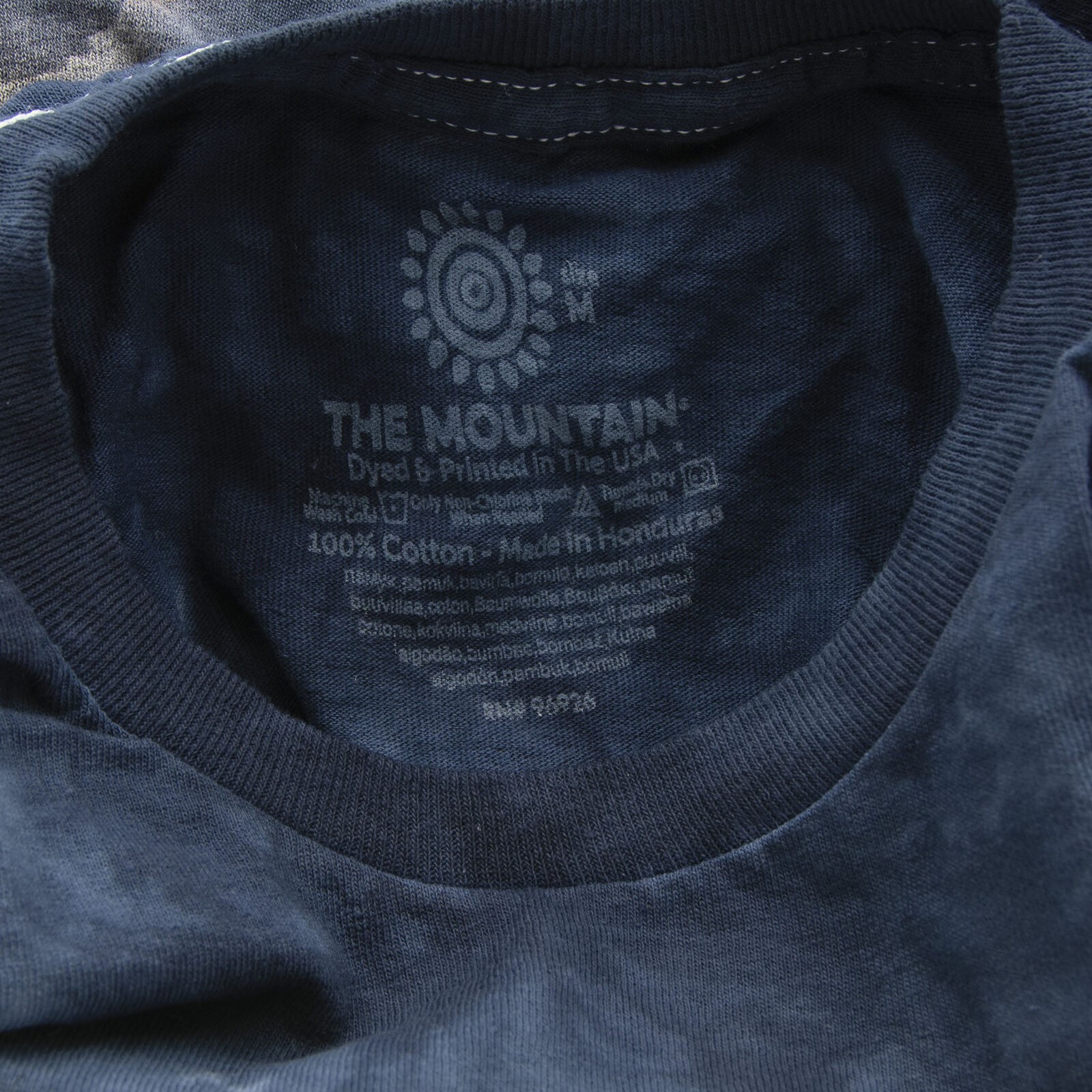 The Mountain Born Free Horses Men's Graphic Short Sleeve T-Shirt in Navy, Medium gallery
