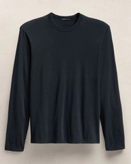 NWOTD Standard James Perse 5 Long Sleeve Round Neck T Shirt Dk Gray 133913