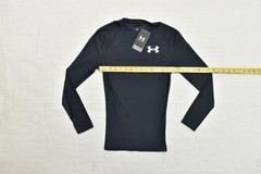 Under Armour HeatGear Compression Shirt Men’s S Black Long Sleeve Athletic NEW