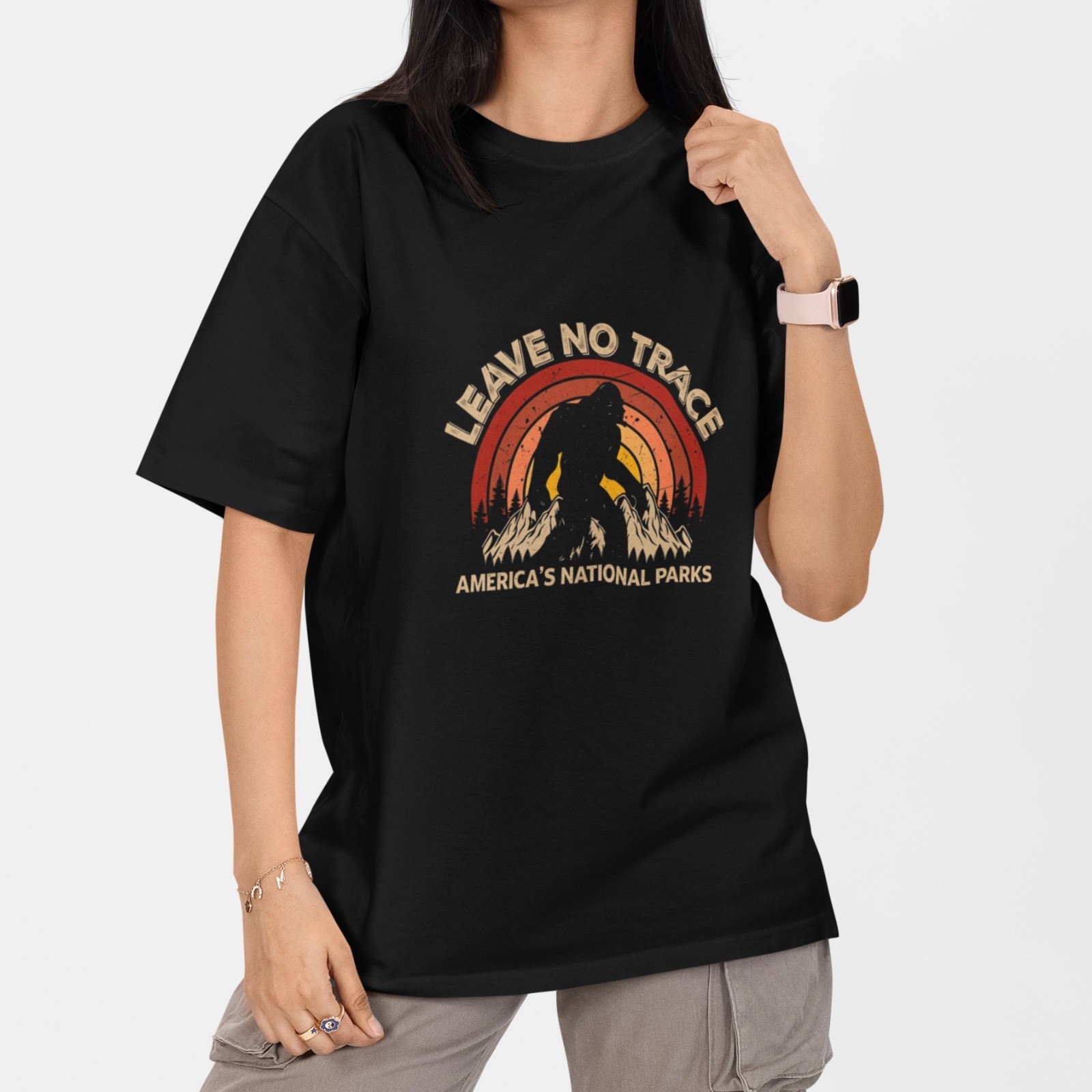 Leave No Trace T Shirt National Parks Hiking Camping Outdoor Nature Tee Gift gallery