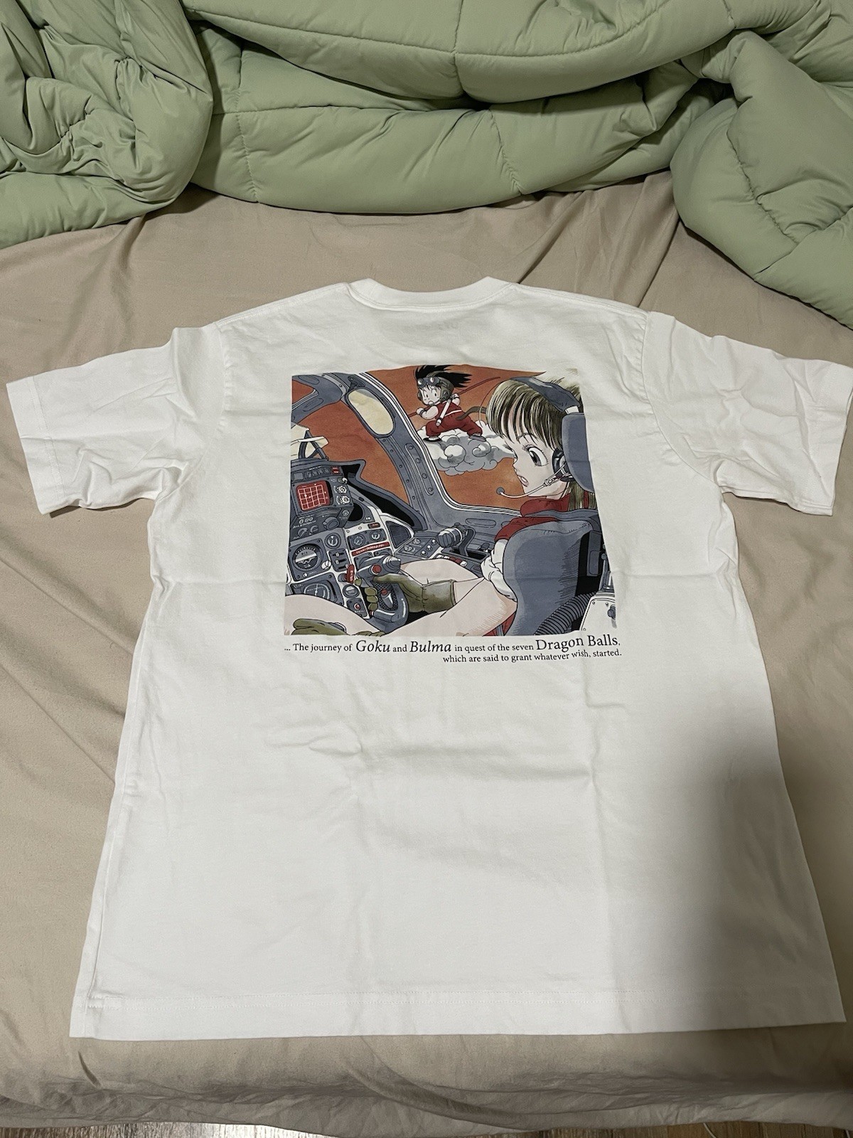 Uniqlo UT Dragon Ball White Cotton Crew Neck Graphic Tee Men’s S gallery