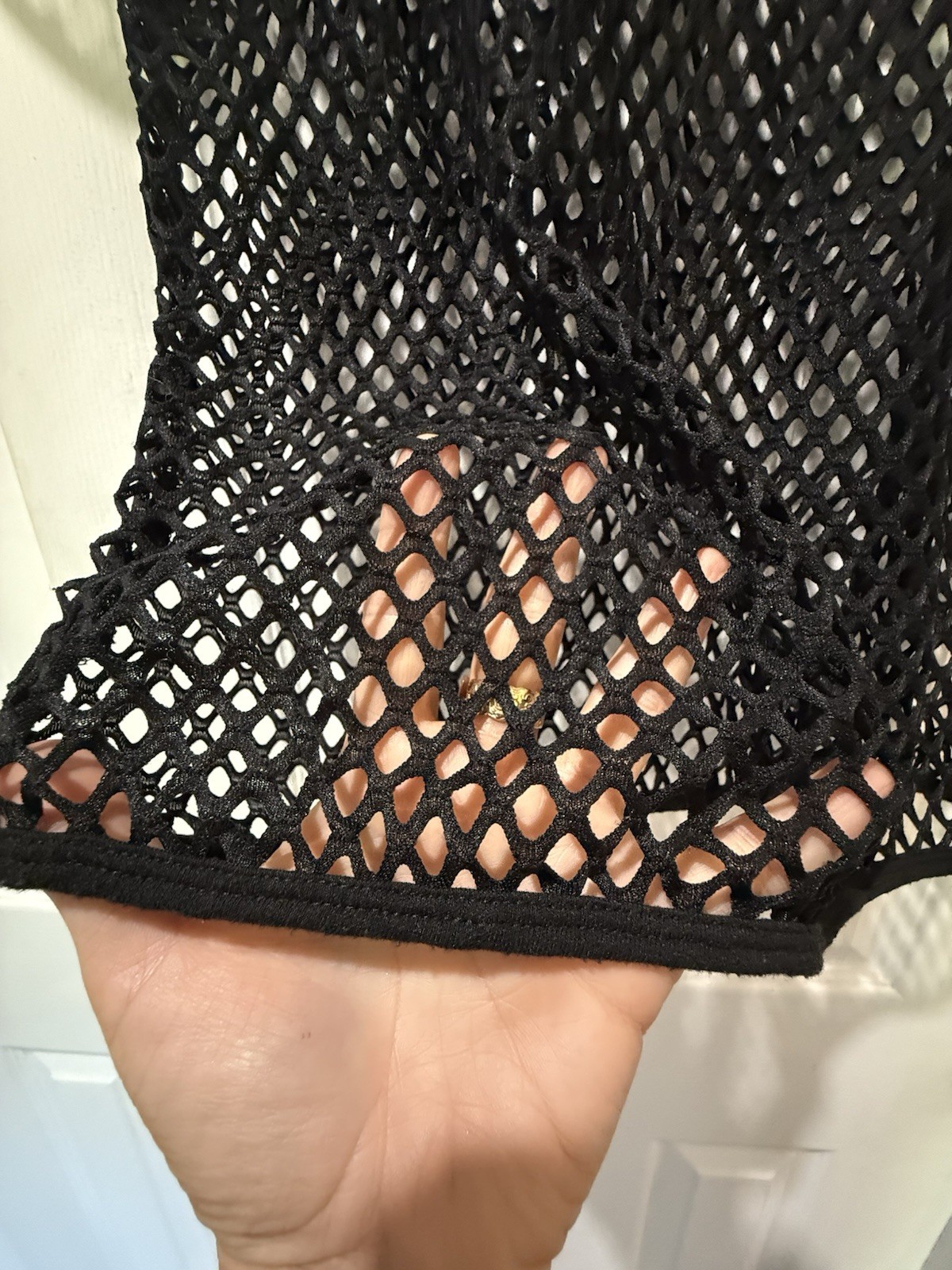 Mens Mesh Fishnet T-Shirt Sz M Black See Thru Clubwear Twink Gym Rave Hot Sexy gallery