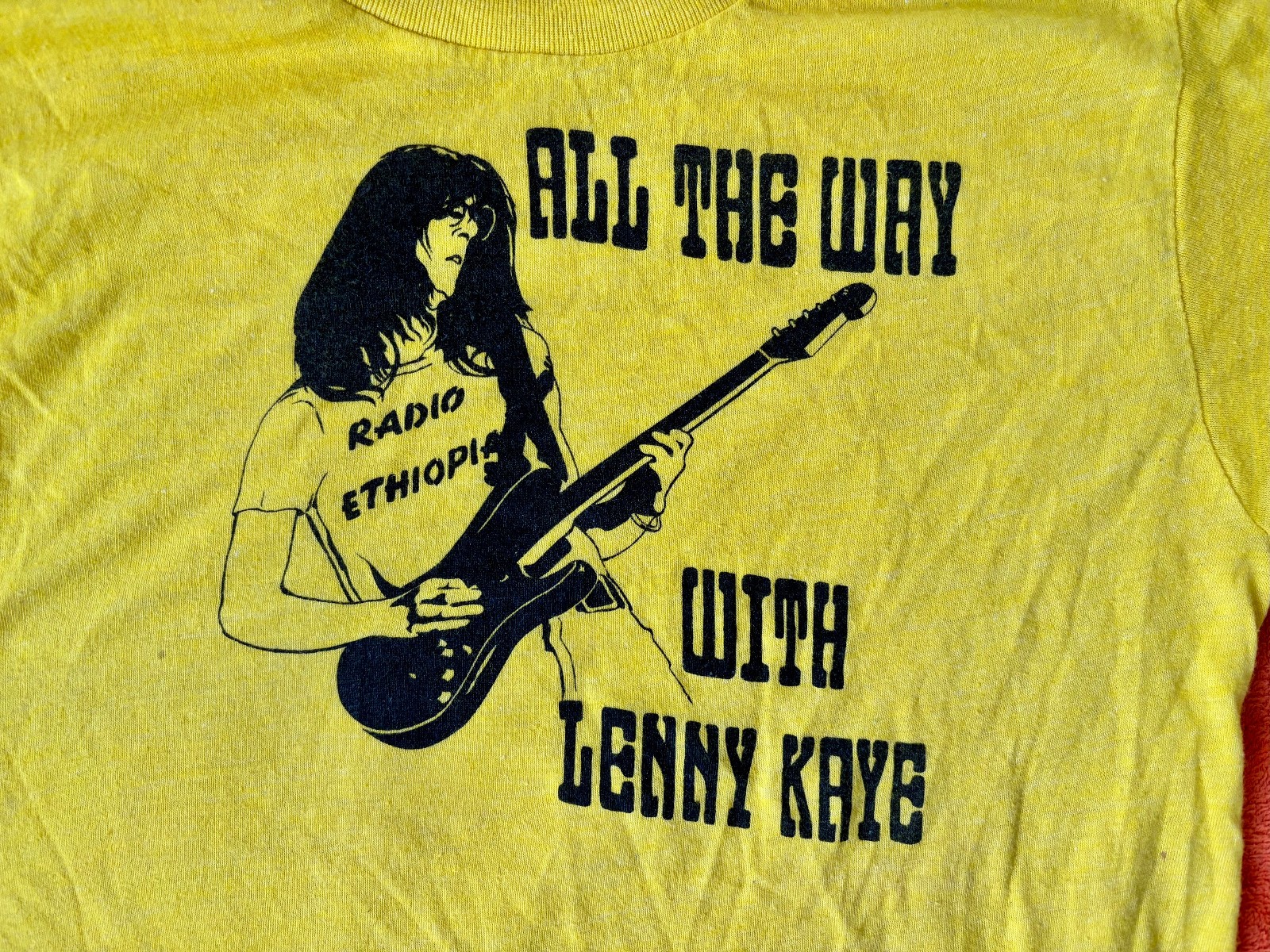 All The Way With LENNY KAYE T-Shirt VINTAGE Patti Smith Radio Ethiopia PUNK gallery