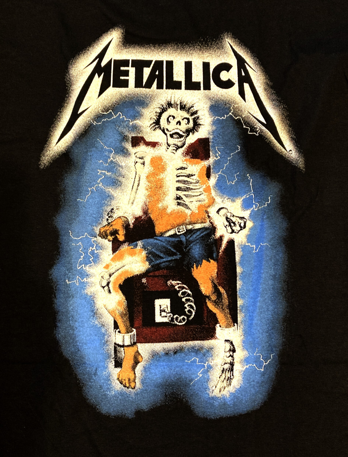 METALLICA cd lgo METAL UP YOUR ASS Official SHIRT LRG New lightning kill master gallery