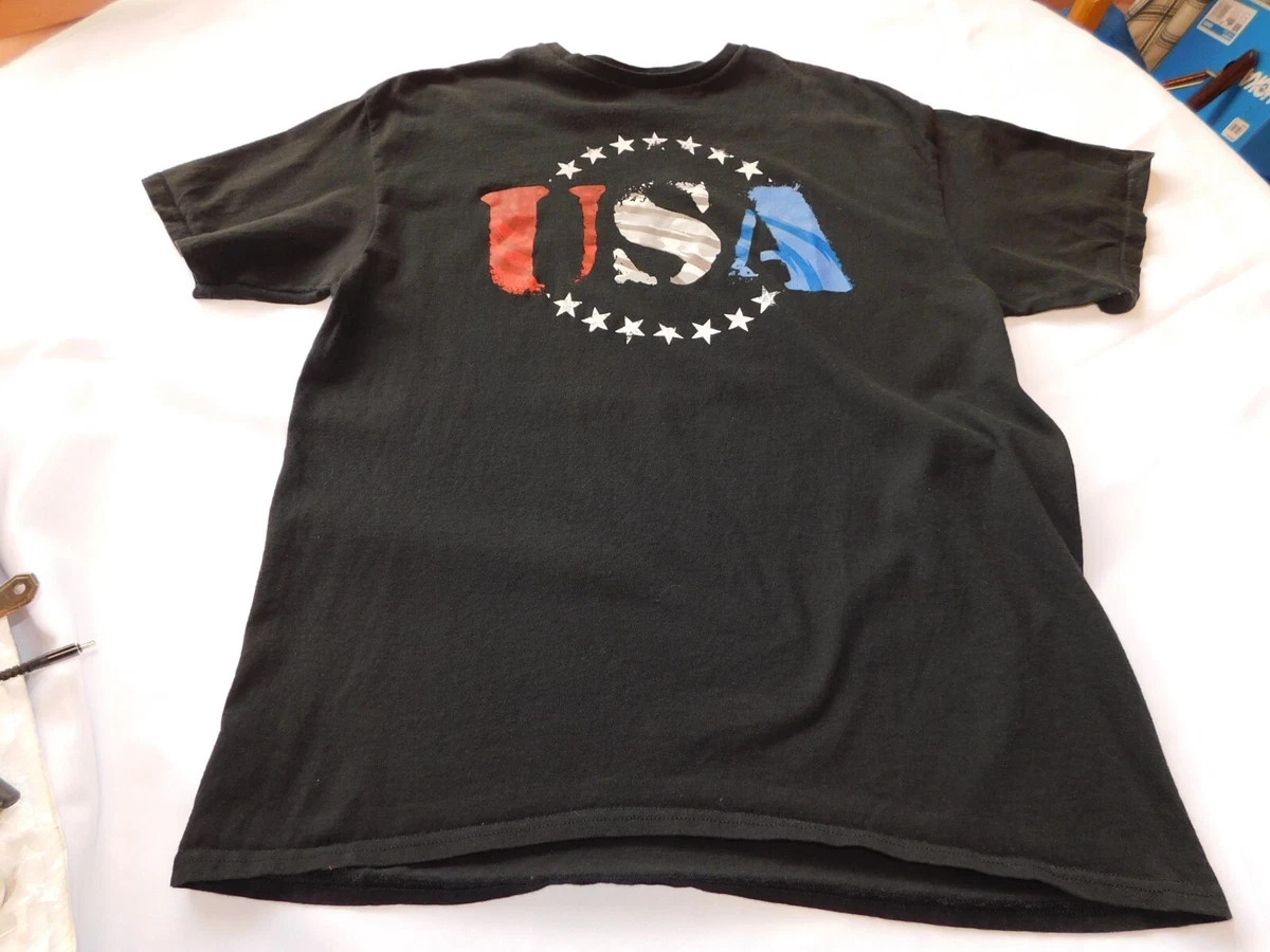 Unbranded Men’s Short Sleeve T Shirt Size See Measurements USA Black GUC