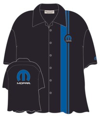 Mopar Logo Automotive Pit Mechanic Button Down Work Crew Shirt Official Licensed