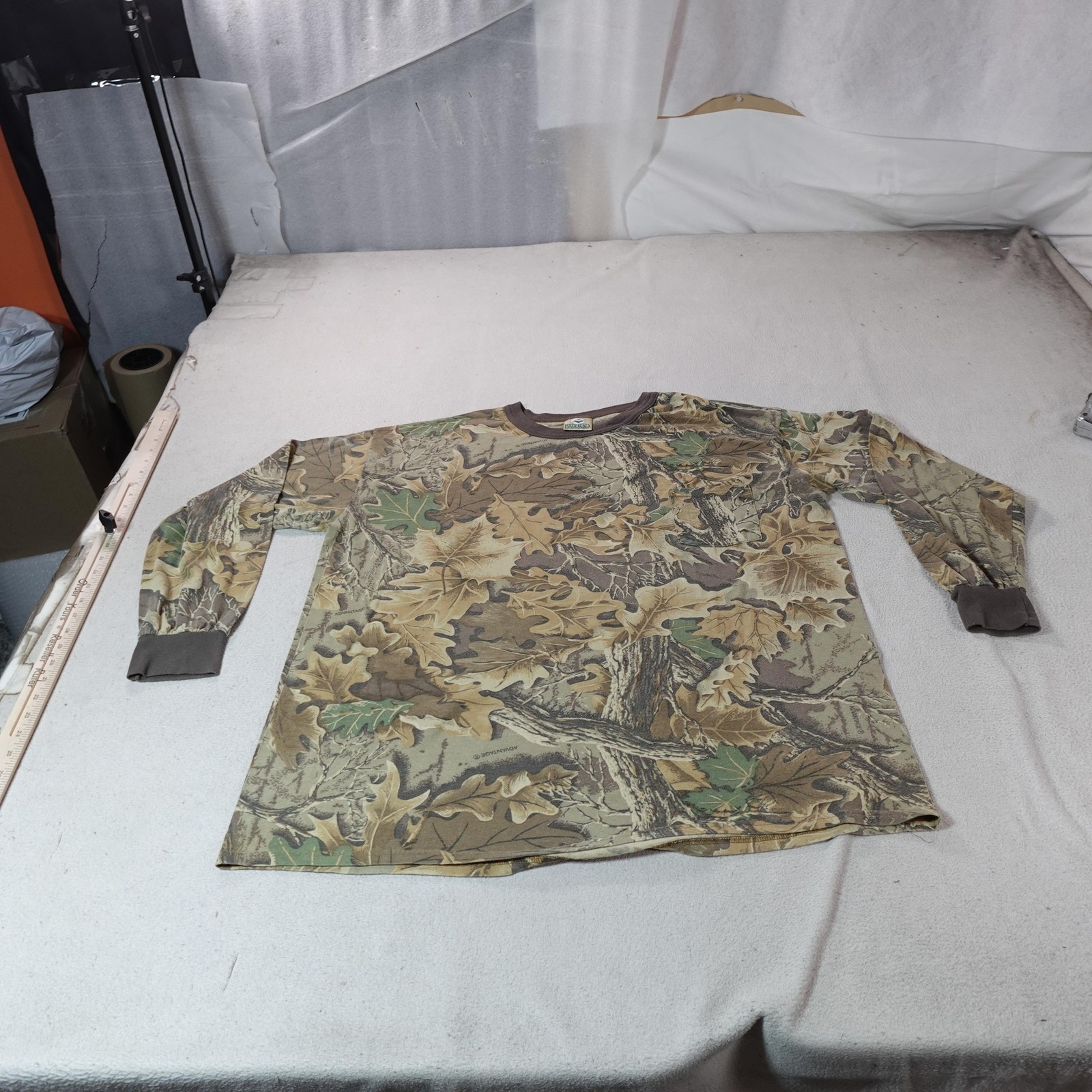 RedHead Camo Shirt Mens 2XL Brown Long Sleeve Hunting Outdoor Crewneck Tee Top gallery