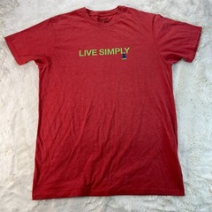 Patagonia Mens Medium Orange 2016 Live Simply T-Shirt STY 38816SP16