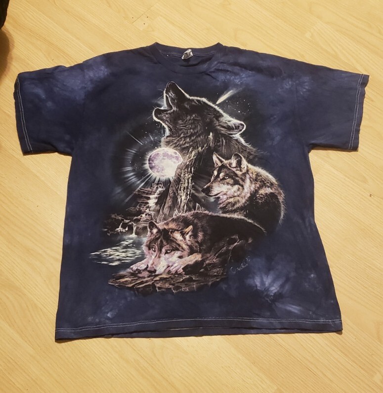 Delta Pro Weight T Shirt  Wolf Pack Moon Size L