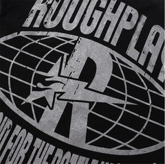 RoughPlay Retro Silver-Print Loose Holey Fake Two-Piece Long-Sleeve