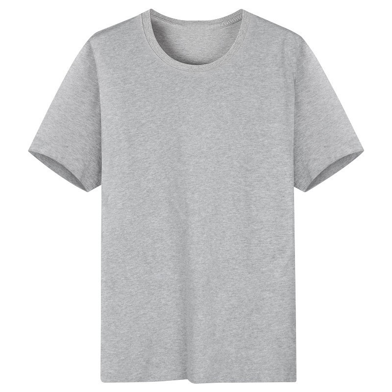 New Universal Men's Polyester Fiber Plain Crew Neck Short Sleeves T-Shirt M-5XL gallery