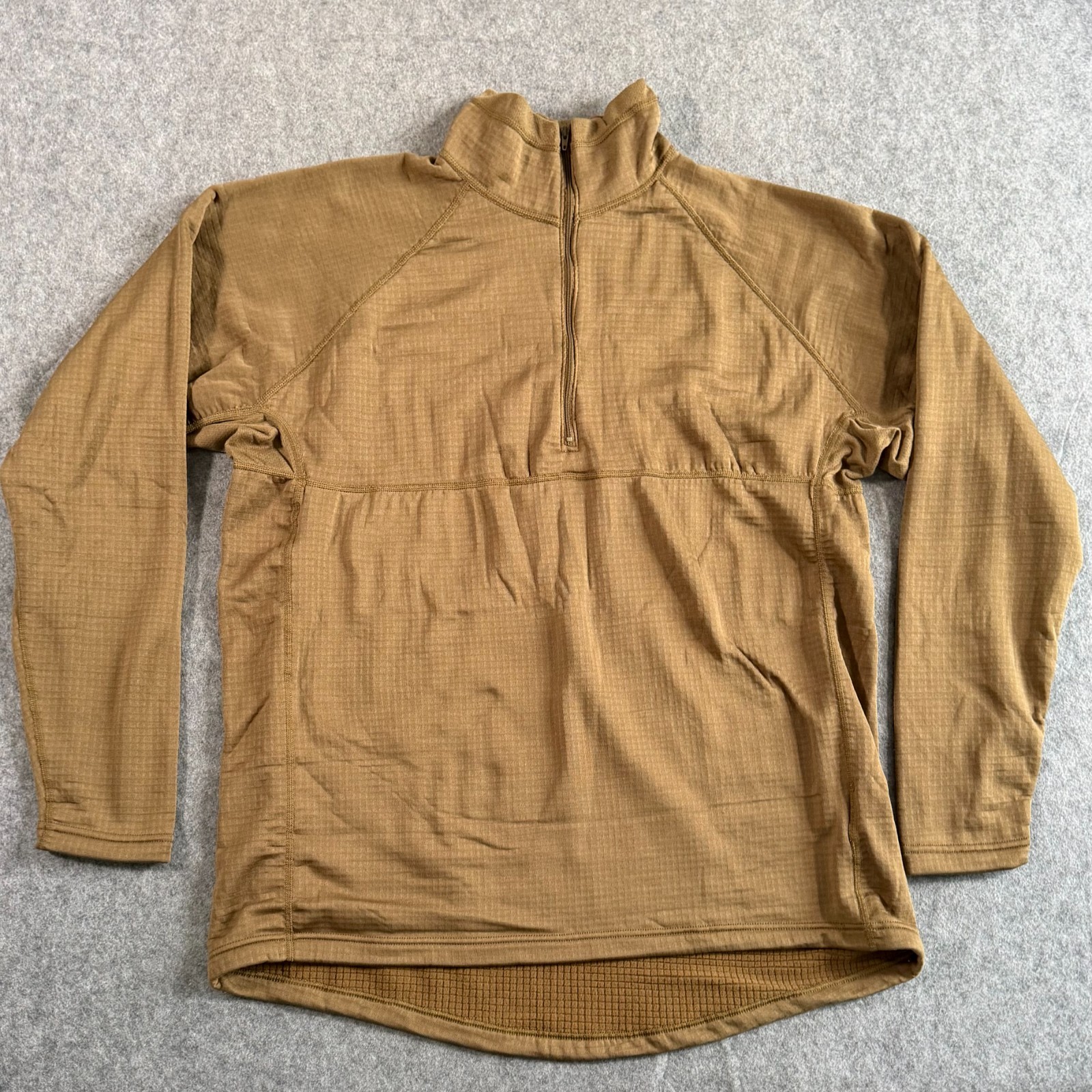 Halys Brown PCU Level 2 Long Sleeve Half Zip Popover Shirt Men's Size XL Long gallery