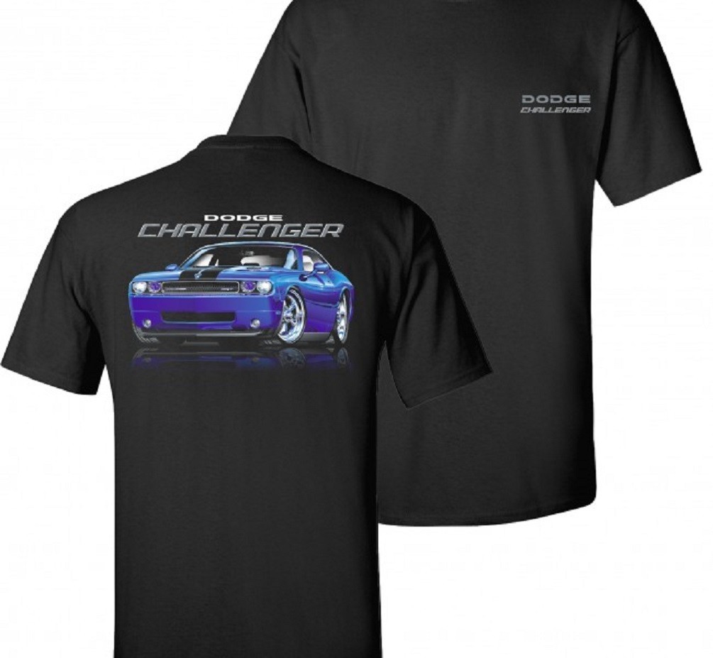 08 Challenger Dodge Men’s Black T-Shirt Licensed Johny Rockstar