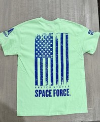 United States Space Force USSF “ALWAYS ABOVE” Green T-Shirt -Size XL – NWT