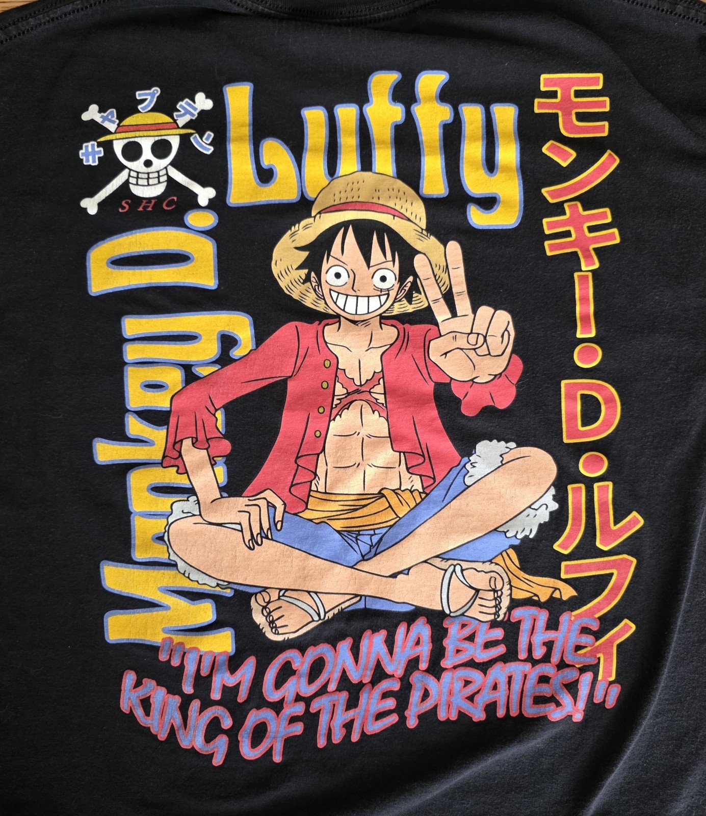One Piece Monkey D. Luffy Black Graphic T-Shirt - Adult XL - Ripple Junction gallery
