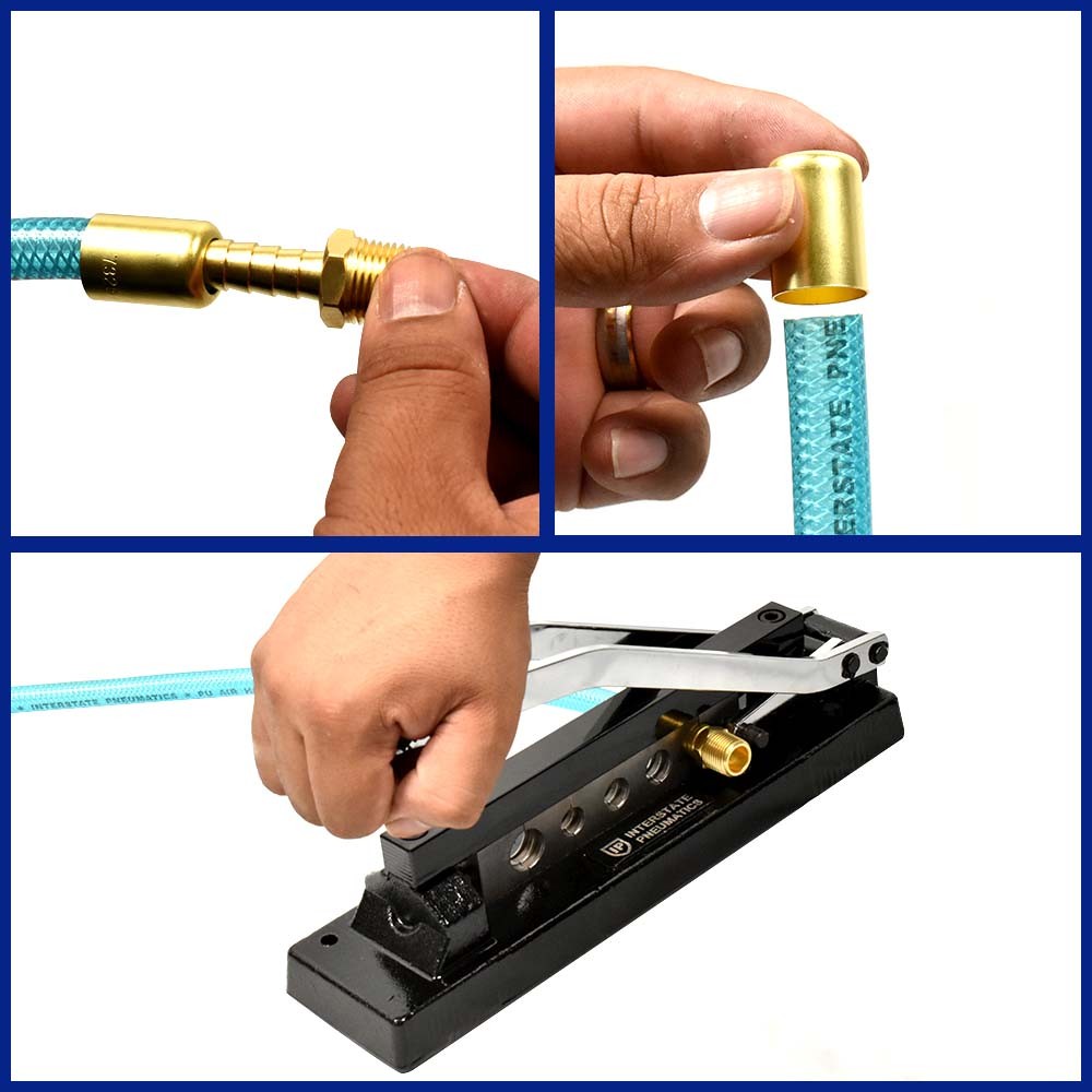 H8 Heavy Duty Standard Hose Crimper with 5 Dies