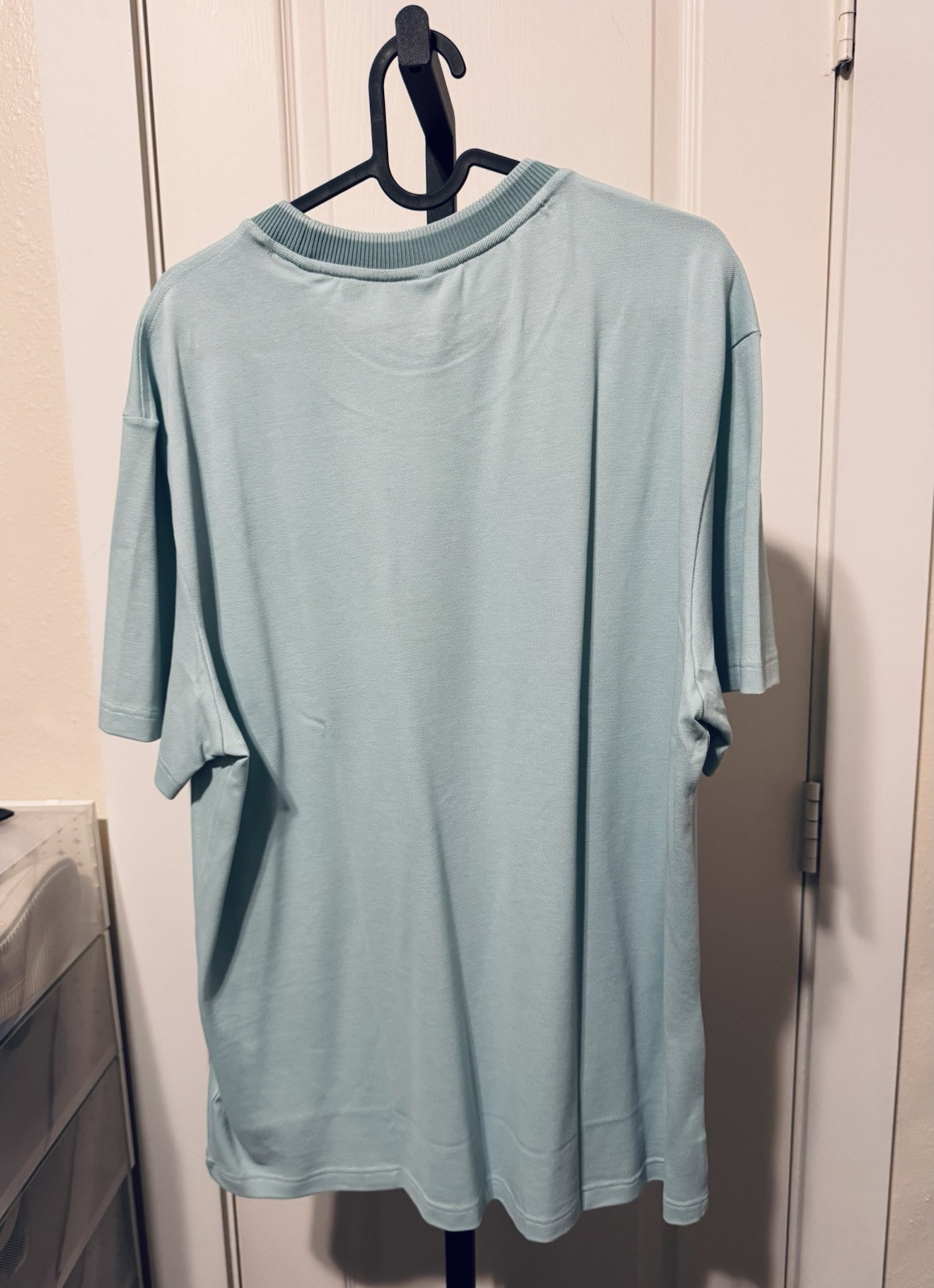 Lacoste Men's Regular Fit Stretch Pique T-shirt Tonal Ribbed Collar Size 6 XL gallery