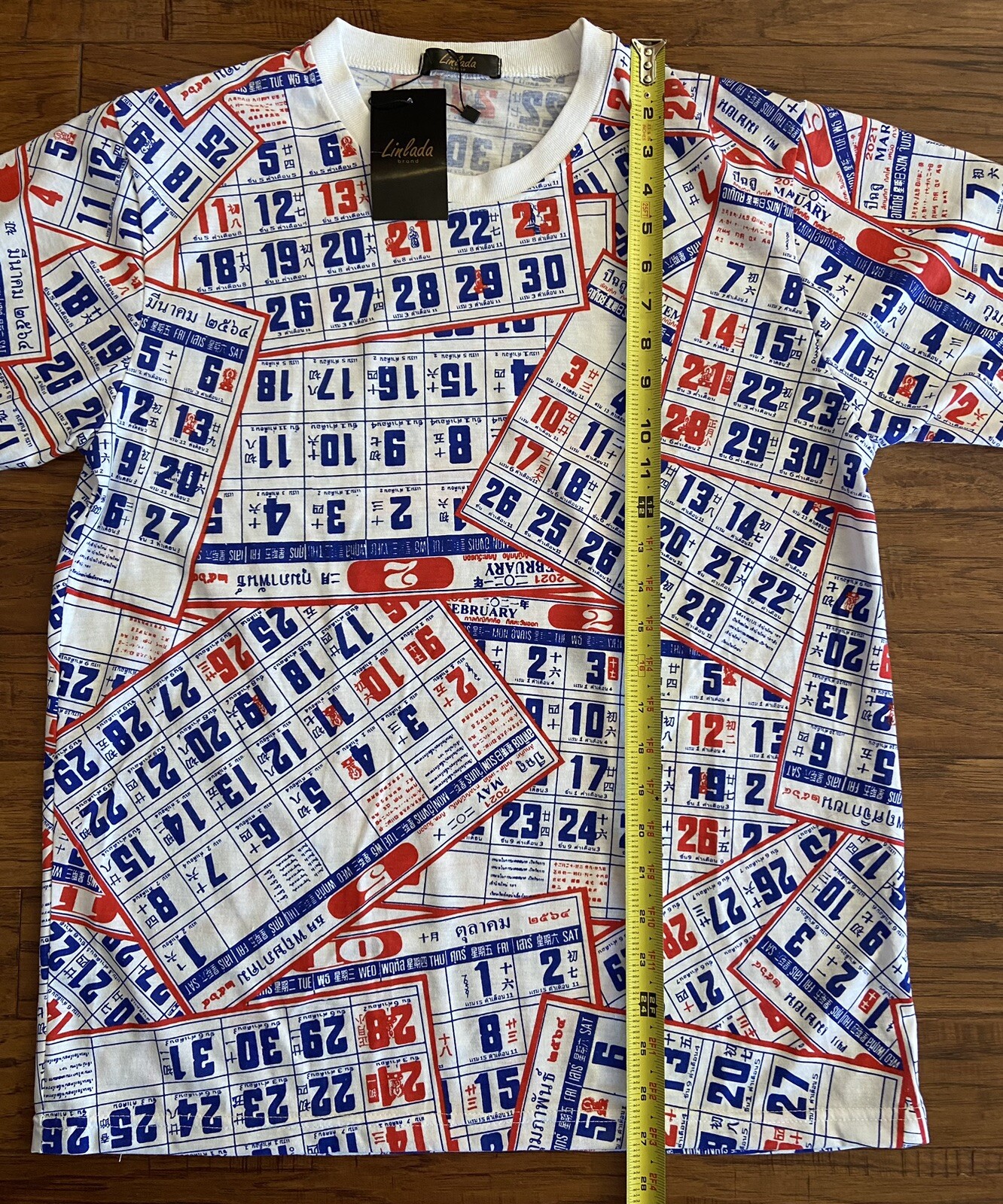 Linlada Brand Calendar Shirt Multi color New With Tag *( See Photos For Sizing)* gallery