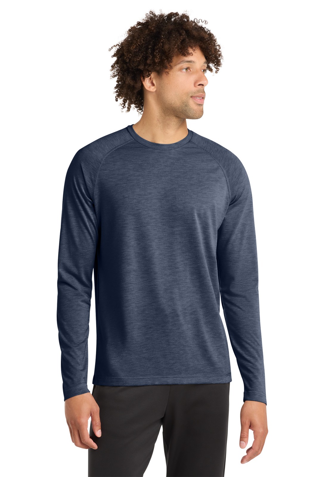 Sport-Tek PosiCharge Long Sleeve Tri-Blend Wicking Raglan Tee ST400LS gallery
