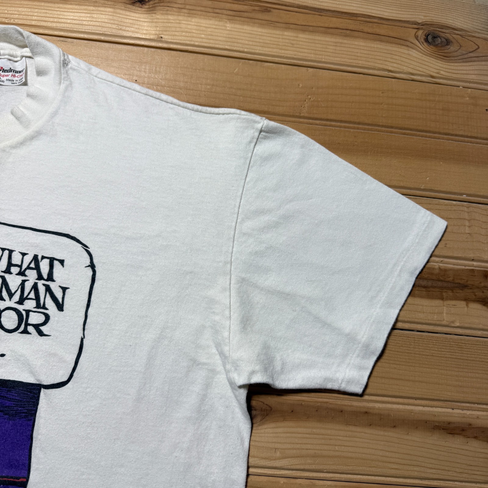Vintage 1986 Owl Drunk Bar Table Cartoon Comic Strip Graphic T-Shirt USA Made XL gallery