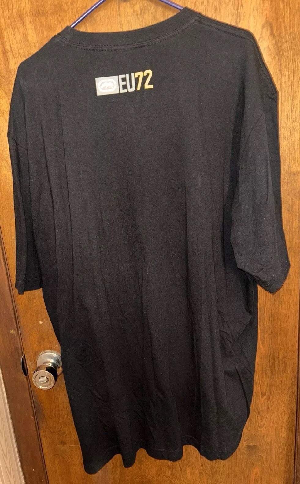 Ecko Unltd. Men’s T-shirt Black w/yellow Plaid Logo Men’s 2XL gallery