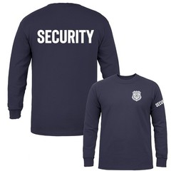 “Security” Size S-3XL Front/Back Event Staff Uniform Long Sleeve T-Shirt
