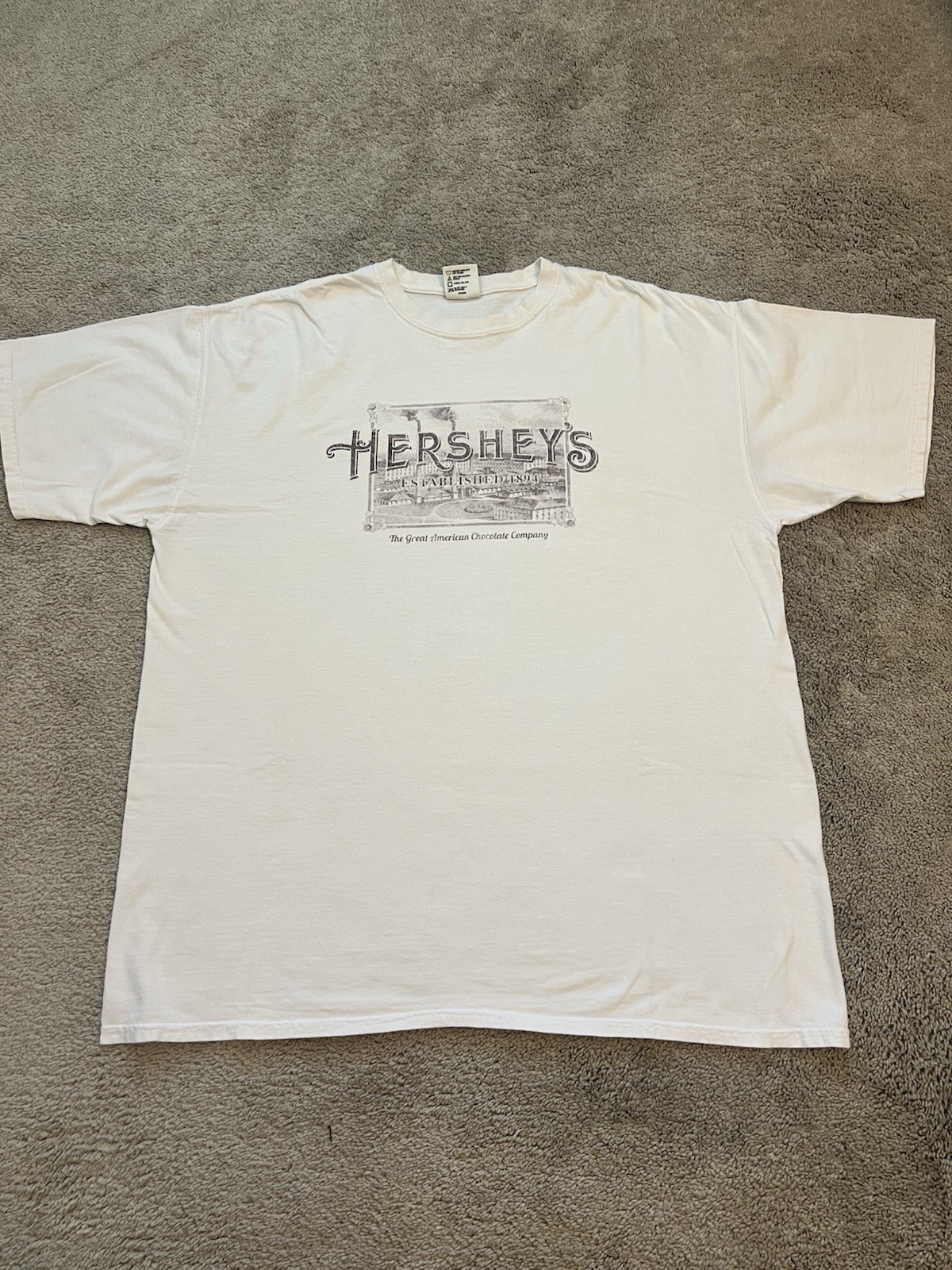 Vintage Hersheys Chocolate Graphic T-Shirt Men’s Size XL Comfort Colors gallery