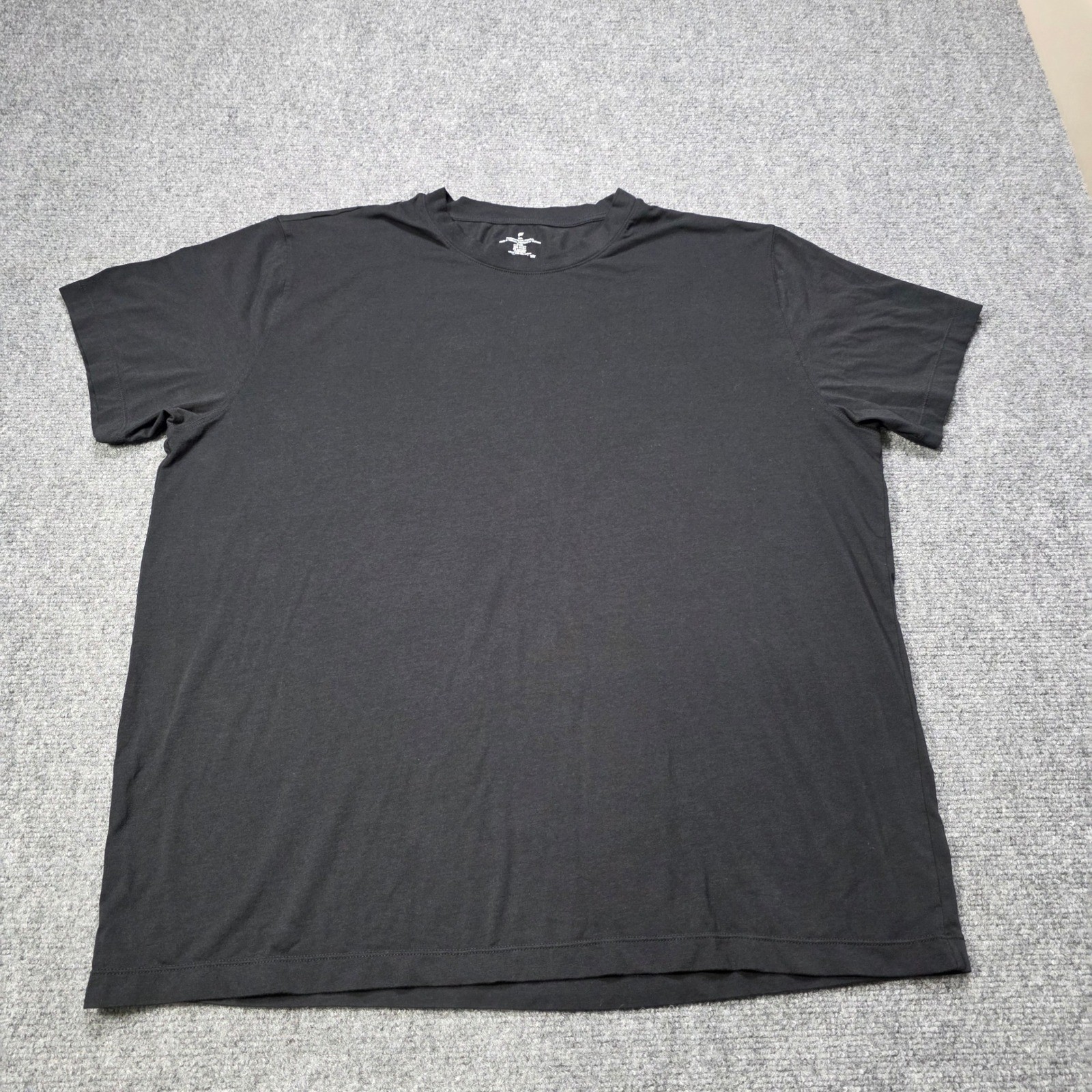 Men's 2XL Fabletics 24-7 T-Shirt Black Short Sleeve Crew Neck Athletic Training gallery