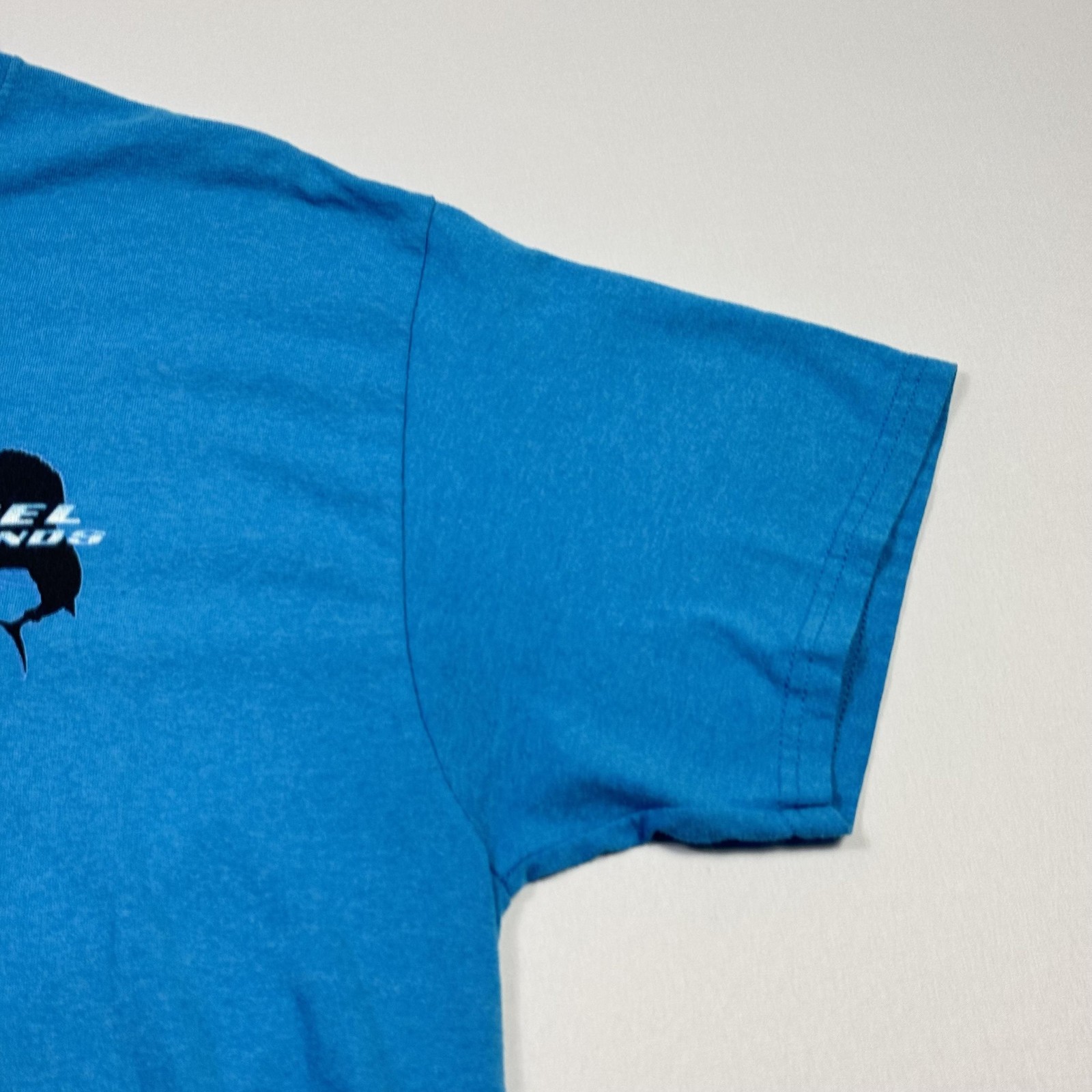 Reel Legends Shirt Mens Large Blue Offshore Fishing Graphic Short Sleeve Marlin gallery