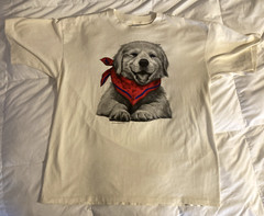 VINTAGE Bob Harrison Myrtle Beach Puppy Beach Bum shirt XL Wildside vtg USA dog