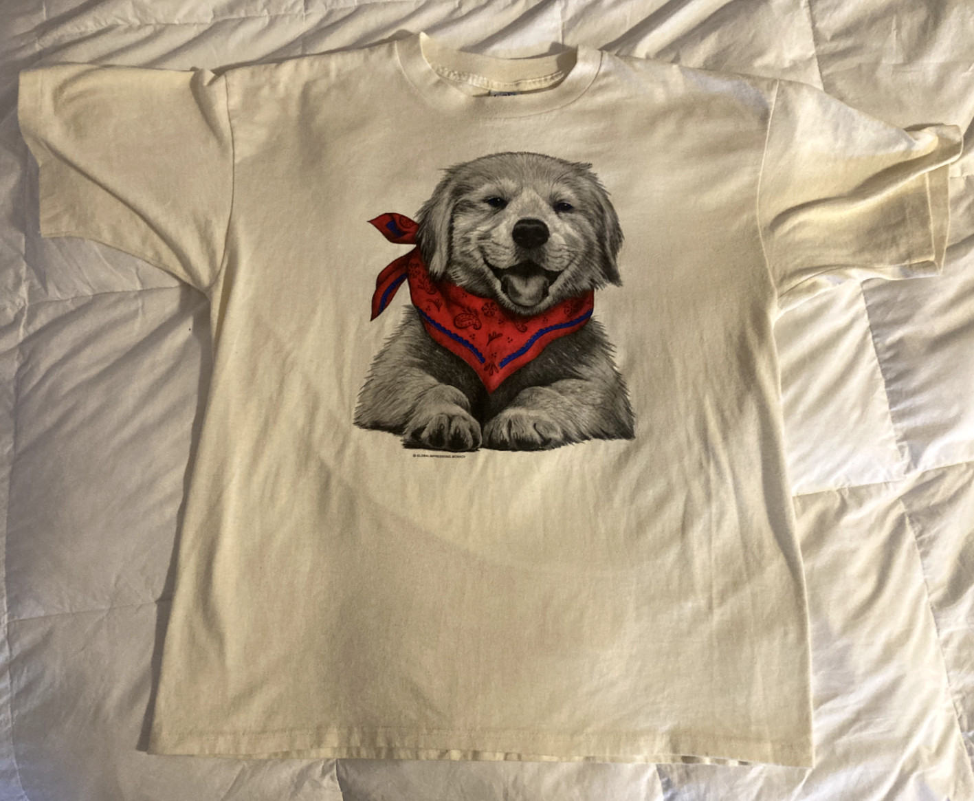 VINTAGE Bob Harrison Myrtle Beach Puppy Beach Bum shirt XL Wildside vtg USA dog gallery
