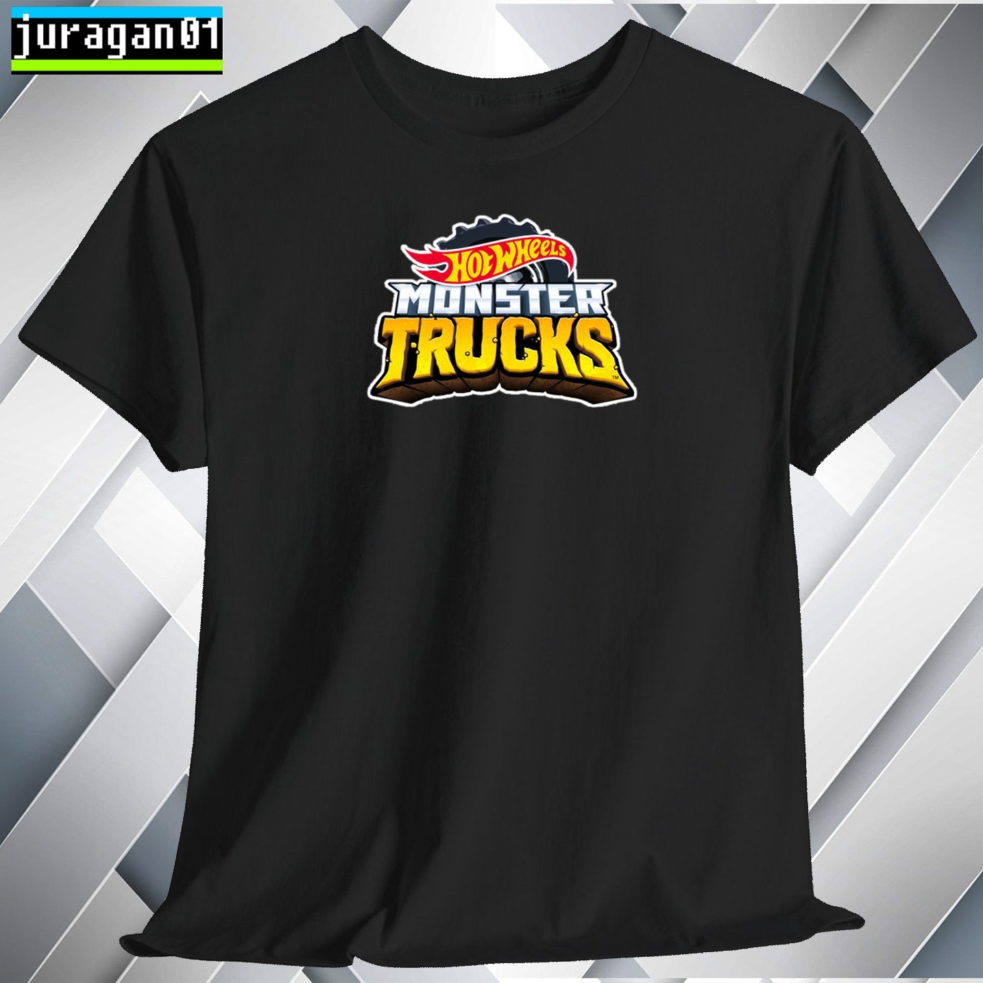 HW Monster Trucks T-Shirt Logo Many Colors Size S to 5XL Made in USA gallery