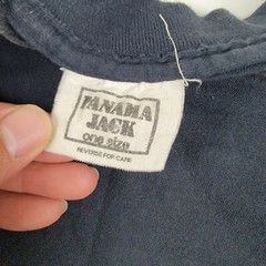 Vintage 90s Panama Jack Wrap Around Fish Graphic T-Shirt size One size Fit XL