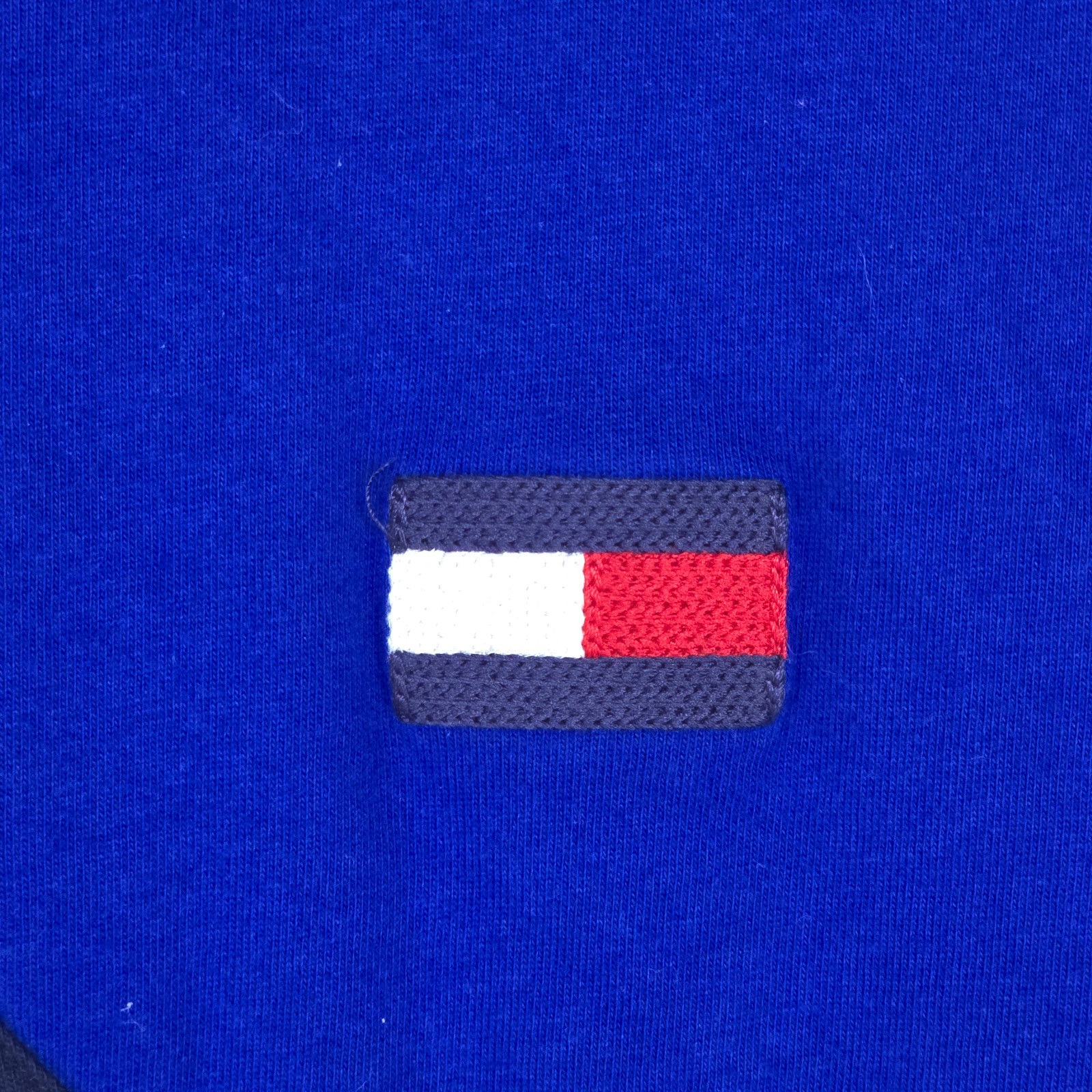 Tommy Hilfiger Colorblock Spellout Logo T-Shirt Men Large Blue 1990s Inspired gallery