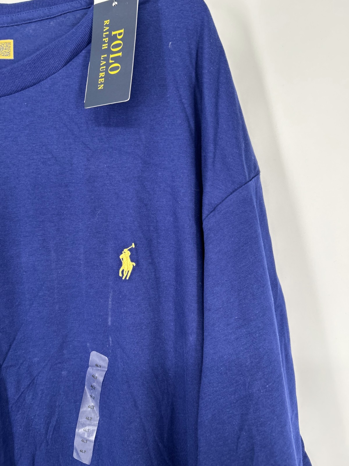 Polo Ralph Lauren T Shirt Men 4XLT Blue Embroidered Pony Logo Crew Neck Pullover gallery