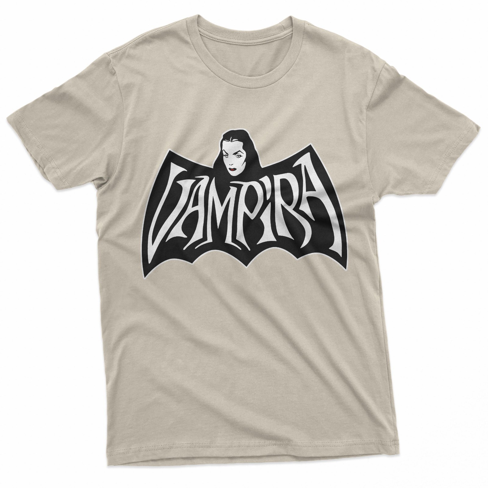 Gothic Bat Wing Crest Lady Retro Horror Art T-Shirt gallery