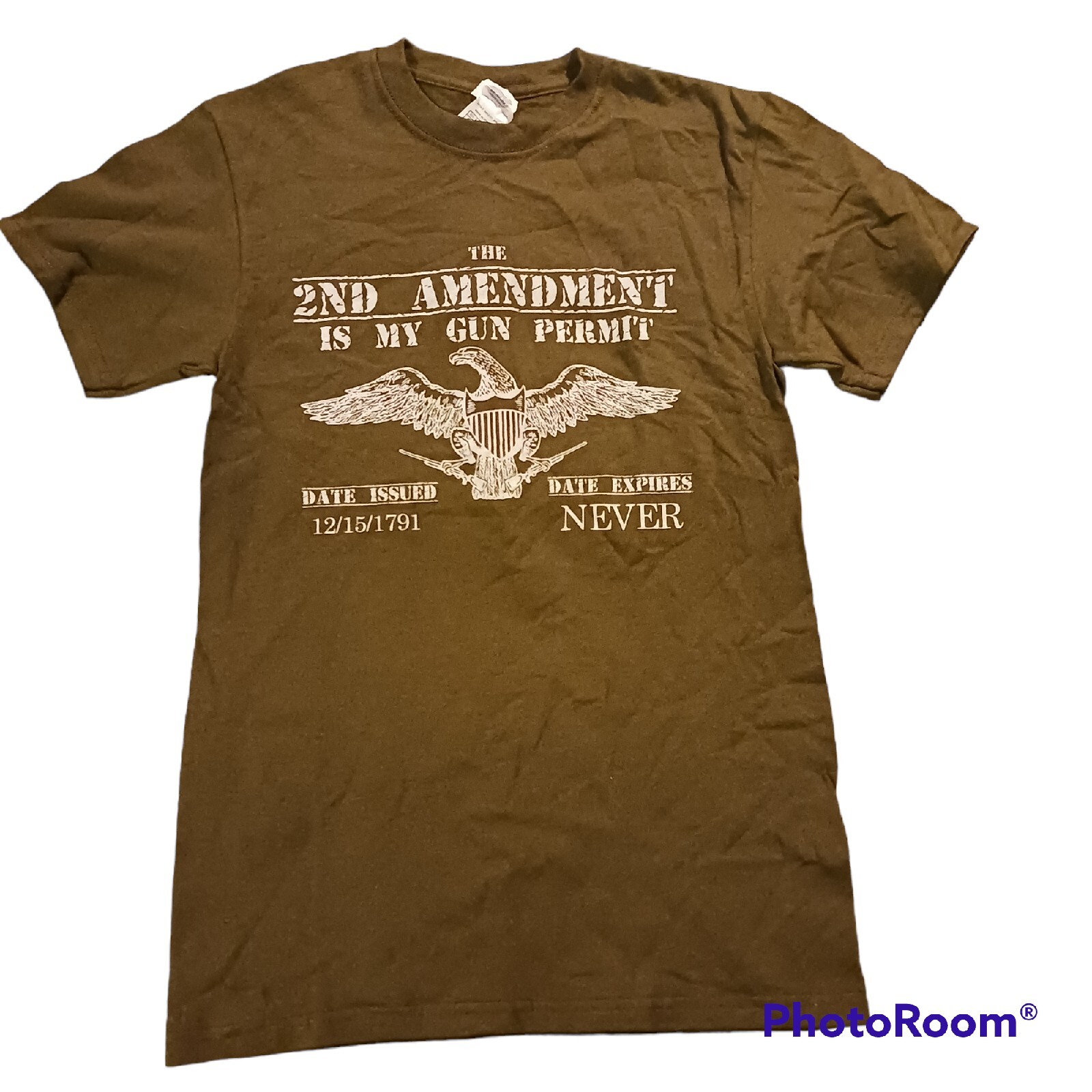The 2nd Amendment Men’s New Brown T-shirt