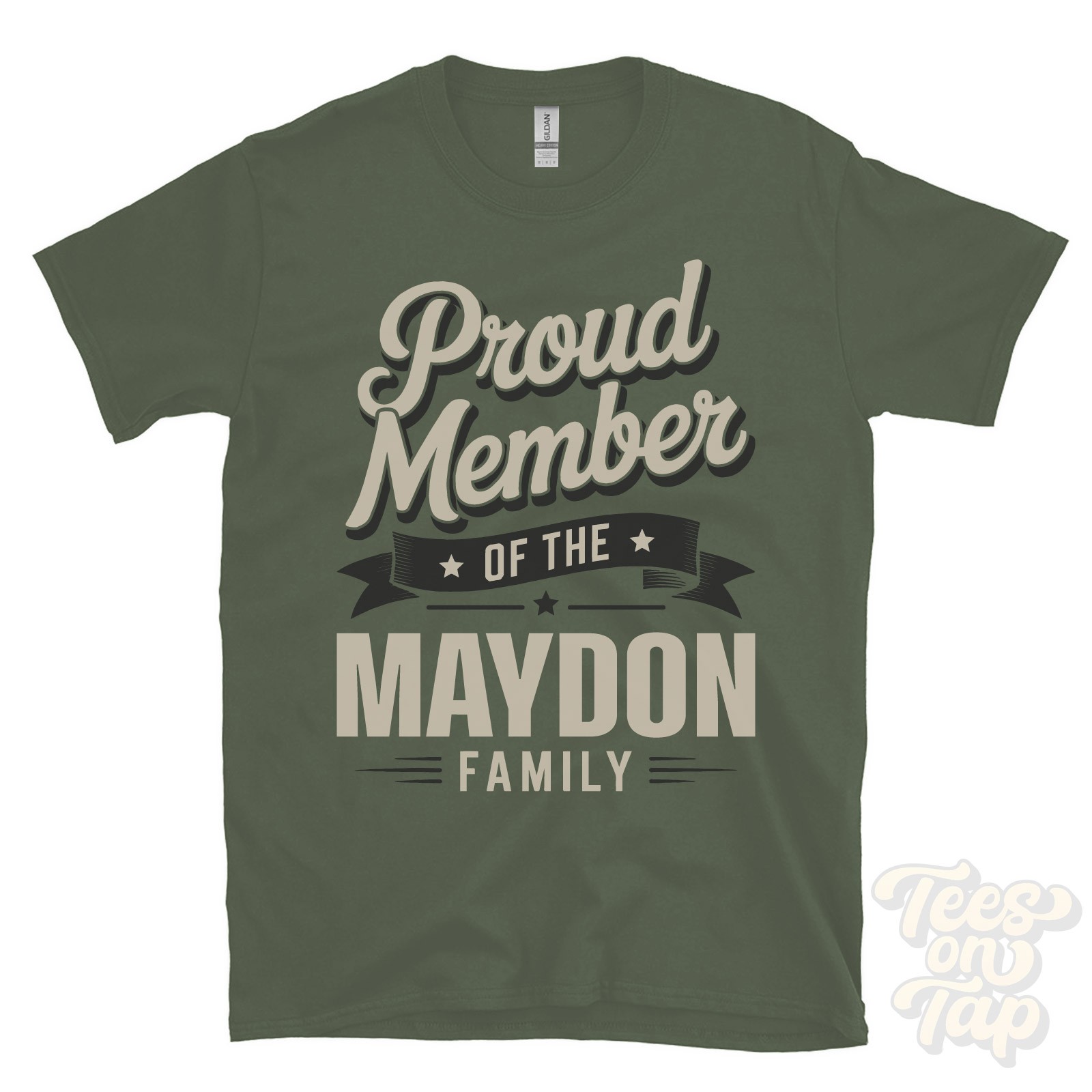 PROUD MEMBER OF THE MAYDON FAMILY T-SHIRT surname last name heritage ancestry