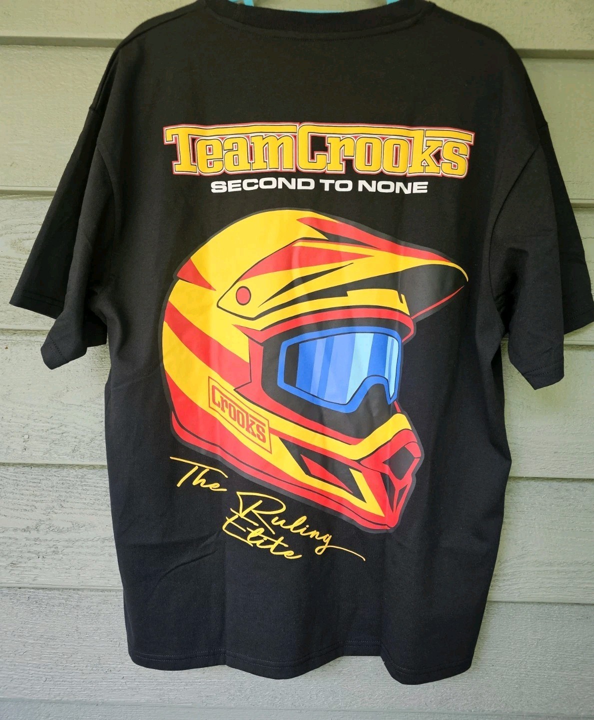 Crooks & Castles T-Shirt Men's Size Large Crooks Racing Second To None Team Tee gallery